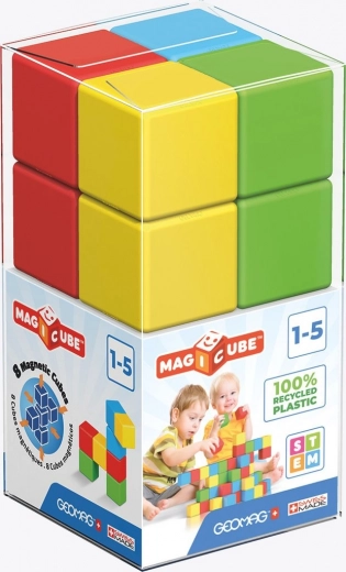 GEOMAG Cuburi magnetice Magicube Green Line 8 cuburi