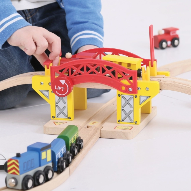 Podul ridicător pentru trenuri Bigjigs Rail