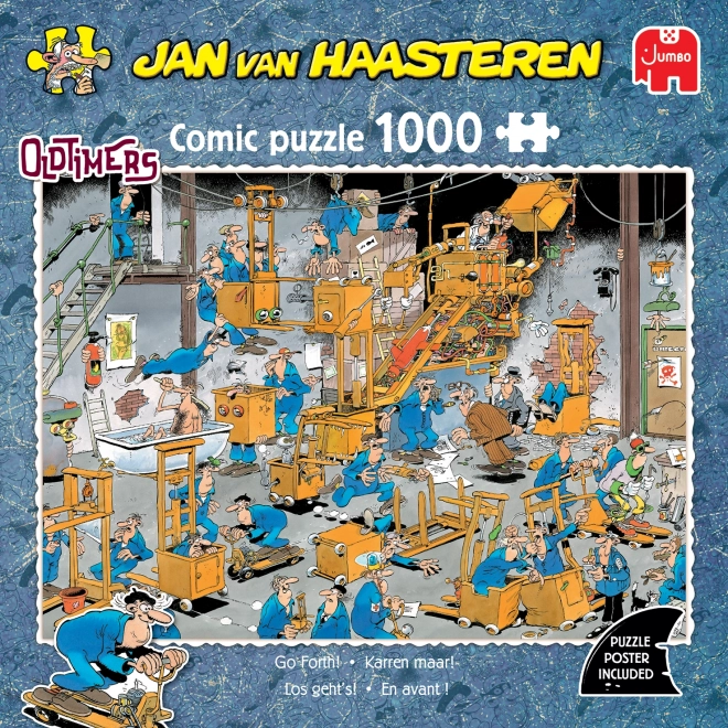 JUMBO Puzzle: Oldtimery - Înainte! 1000 de piese