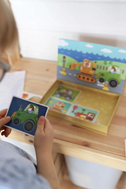 Tooky Toy Dulap Montessori Magnetic cu 80 Piese