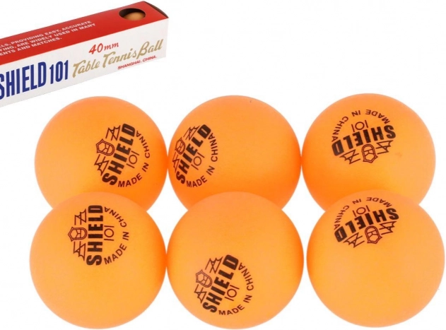 Mingi de tenis de masă 6 buc SHIELD galbene