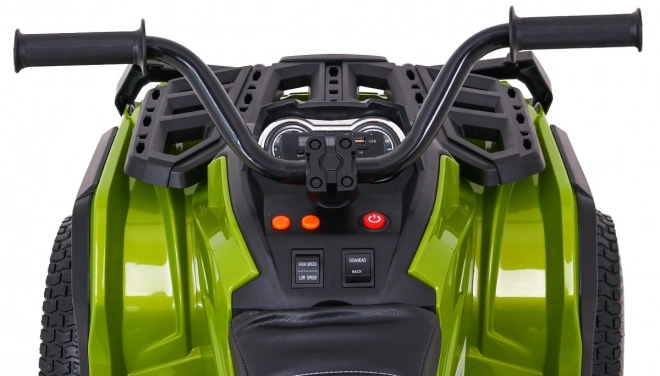 ATV Quad Aer Verde + roți gonflabile + radio MP3 + pornire lentă