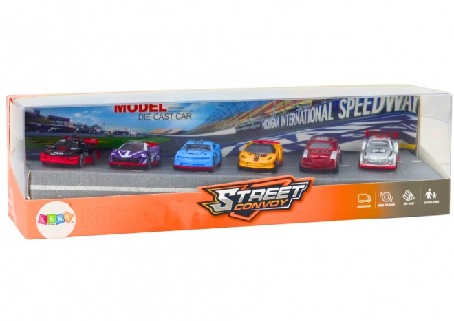 Set de mașinuțe sport metalice 1:64 mix 6 piese