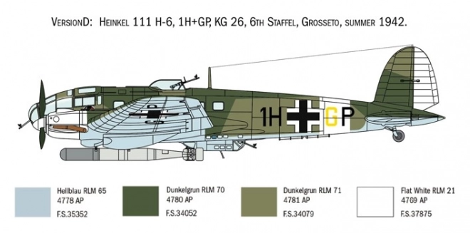 Model plastic Heinkel He 111H Bătălia Angliei 80 ani