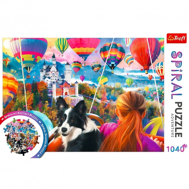 Puzzle Spiral Festiwal de Balonașe 1040 de piese Trefl