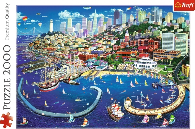 Puzzle 2000 piese - Golful San Francisco