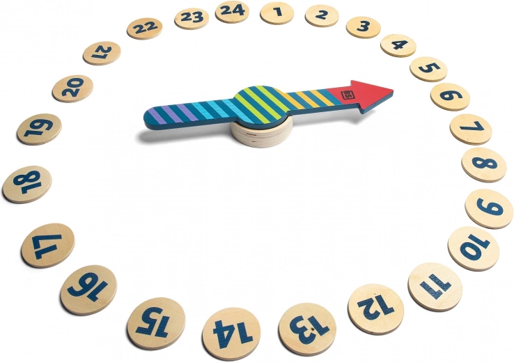 Săgeată rotativă mare din lemn pentru joc ușor