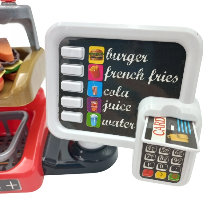 Set Fast Food XXL cu Casă de Marcat și Distribuitor Băuturi