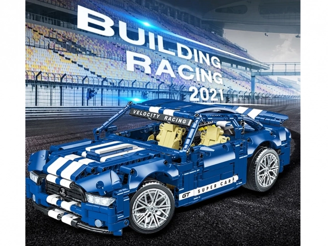 Set 1428 piese mașină sport Gt Racing