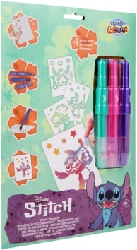 Set de pictură cu markere suflante Stitch A4