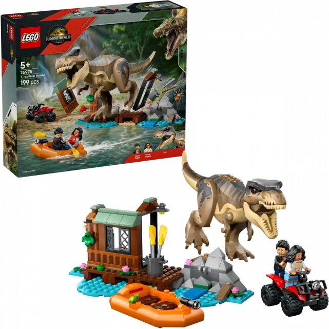 Lego Jurassic World Evadare prin râu de Tyrannosaur
