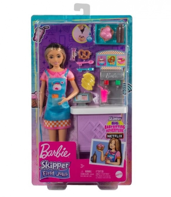 Păpușa Barbie Skipper Primul job la Bar cu Gustări