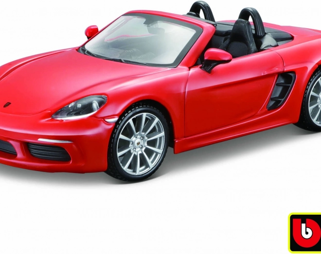 Model Bburago Porsche 718 Boxster portocaliu 1:24