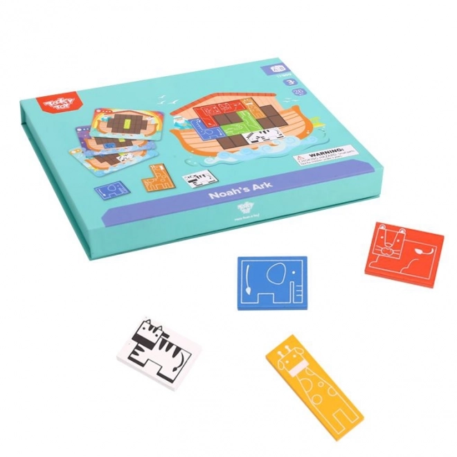 Puzzle magnetice tip Montessori Tetris Arca lui Noe