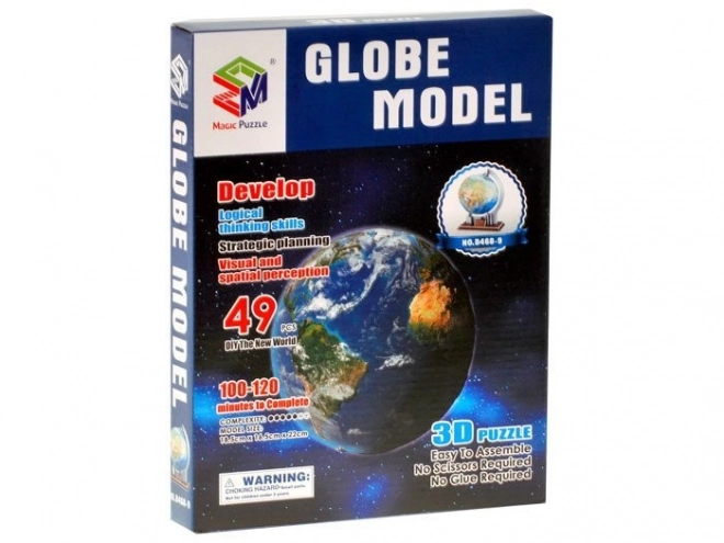 Puzzle glob 3D cu 49 de piese