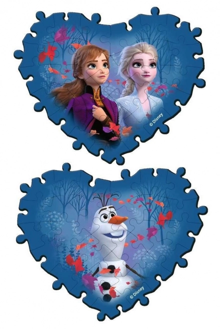 Puzzle 3D in forma de inima Frozen II Ravensburger