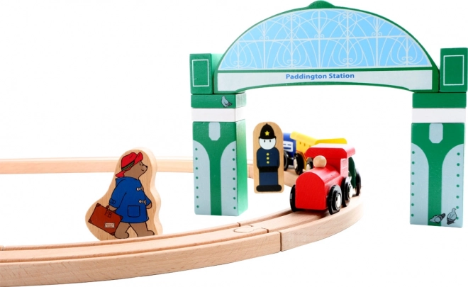 Set de tren din lemn Paddington cu 43 de piese