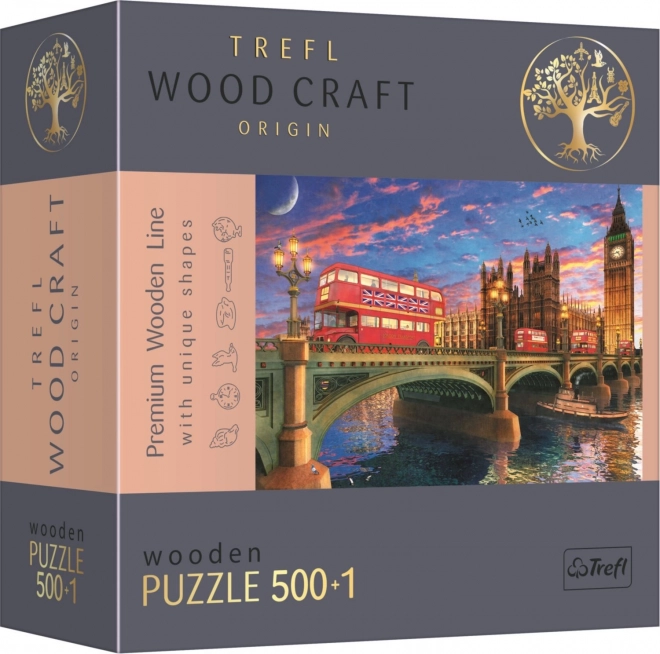 Puzzle lemn Westminsterský palác și Big Ben 501 piese