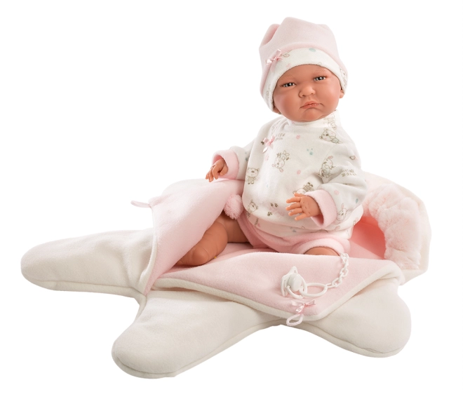 Salopetă reversibilă din fleece în formă de stea