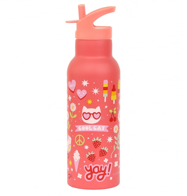 A Little Lovely Company Sticlă de băut din oțel inoxidabil 500 ml – Divertisment