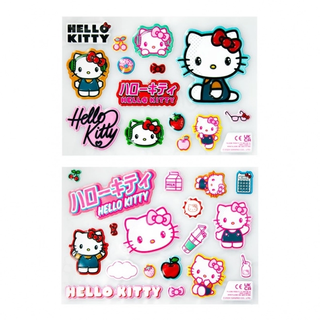 Set autocolante 3D Hello Kitty