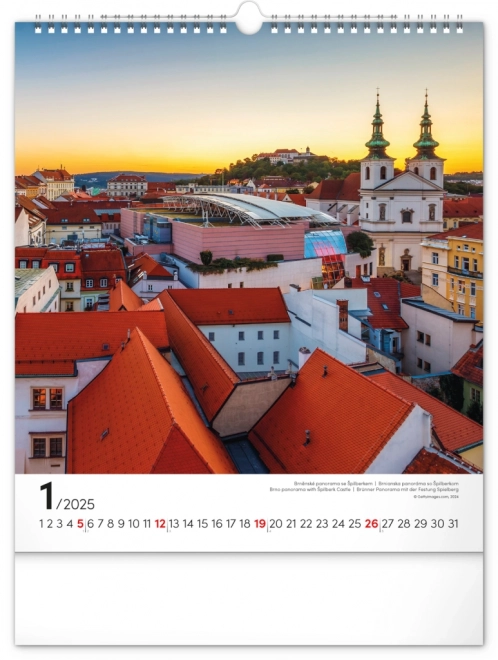 Calendar de perete Brno 2025