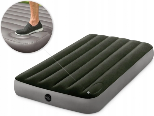 Saltea gonflabilă pentru o persoană cu pompă de picior integrată INTEX 191 × 99 × 25 cm
