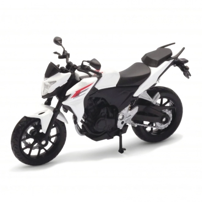 Motocicletă Welly Honda CB500F la scara 1:18 albă