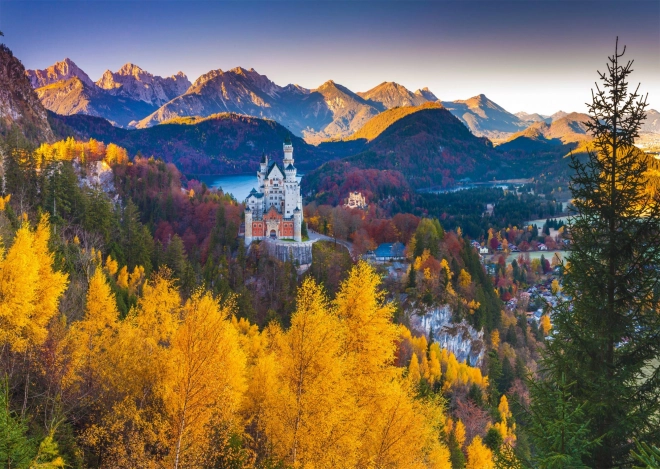 Puzzle toamna la Neuschwanstein 1000 piese