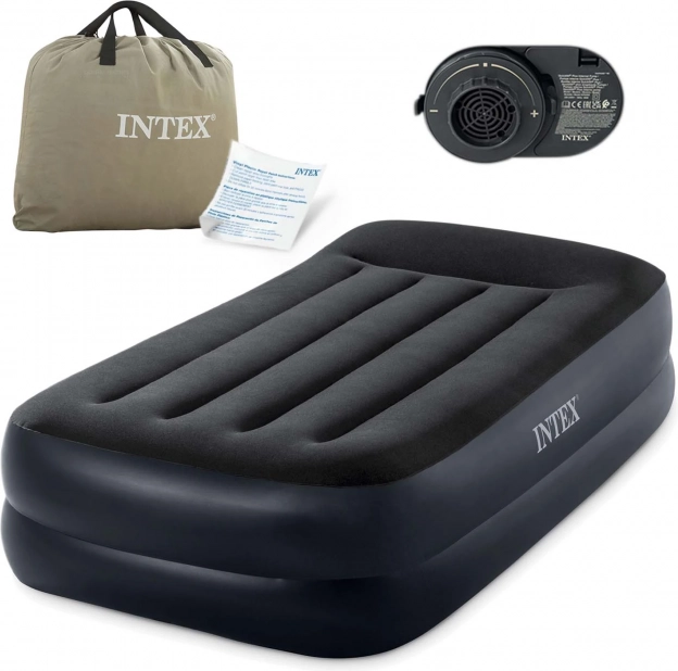Saltea gonflabilă Dura-Beam Twin Plus cu pompă integrată