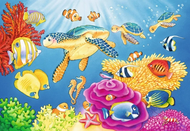 Puzzle frumusețea subacvatică 2x24 piese