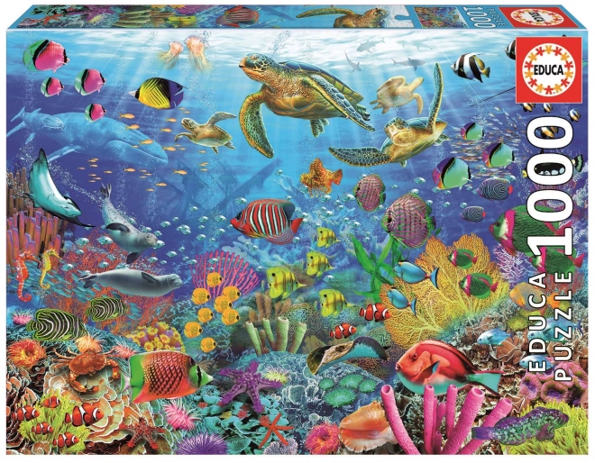 Puzzle Educa Țestoase în fantezia tropicală 1000 piese