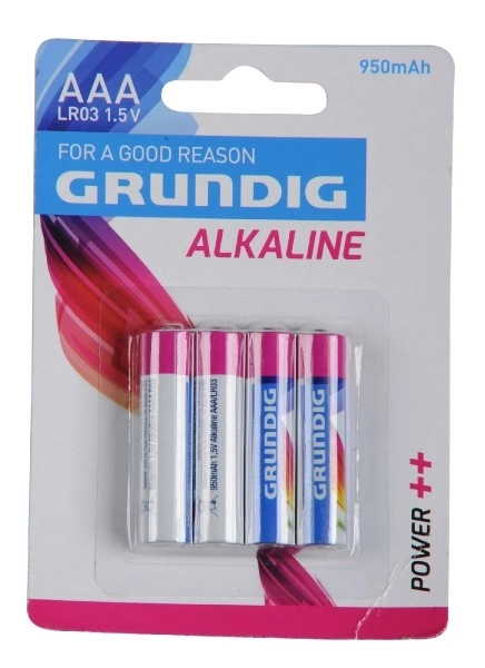 Baterii AAA Alcaline Grundig 4 bucăți