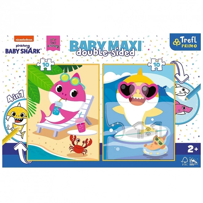 Puzzle dublu Baby Shark