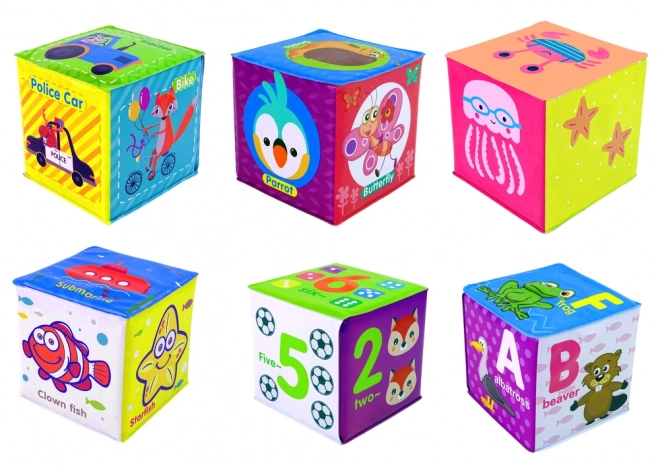 Set educativ de cuburi din spumă pentru copii