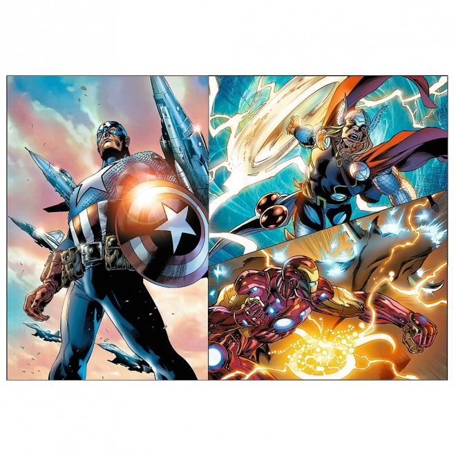 Puzzle 4x250 piese - Zile Eroice Avengers