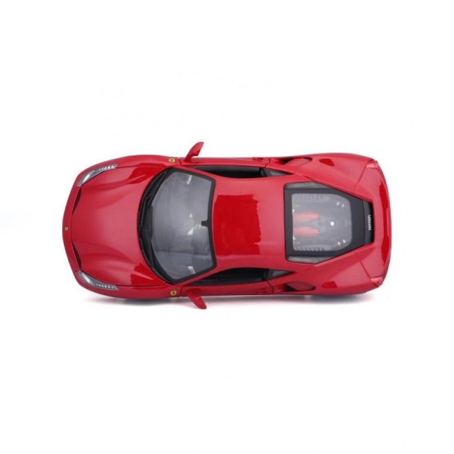 Model de mașină Ferrari 488 GTB roșu la scara 1:18