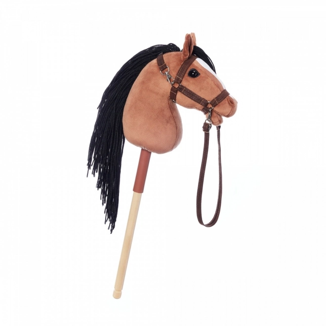 Cal pe băț Hoppihorse maro