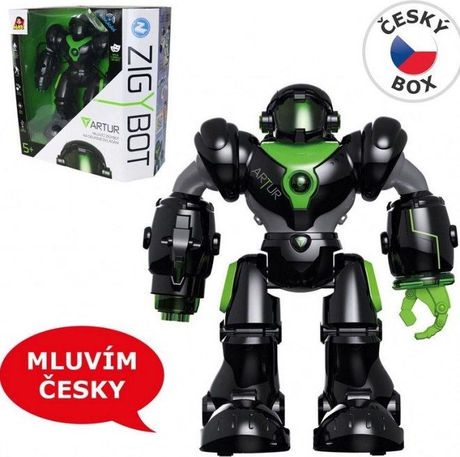 Robot vorbitor Artur din echipajul spațial Zigybot