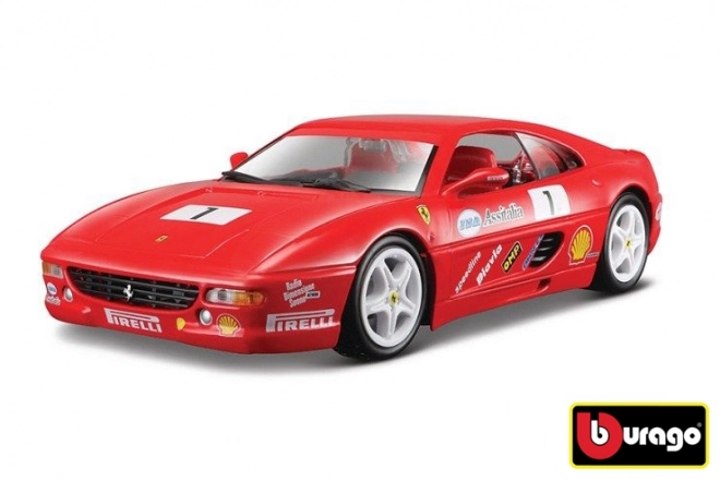 Mașinuță Bburago Ferrari Racing F355 Challenge roșu la scară 1:24