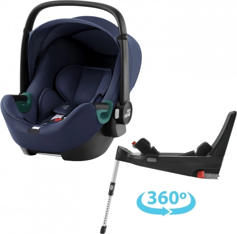 Scaun auto pentru copii Baby-Safe 3 i-Size cu Flex Base 5Z în albastru indigo