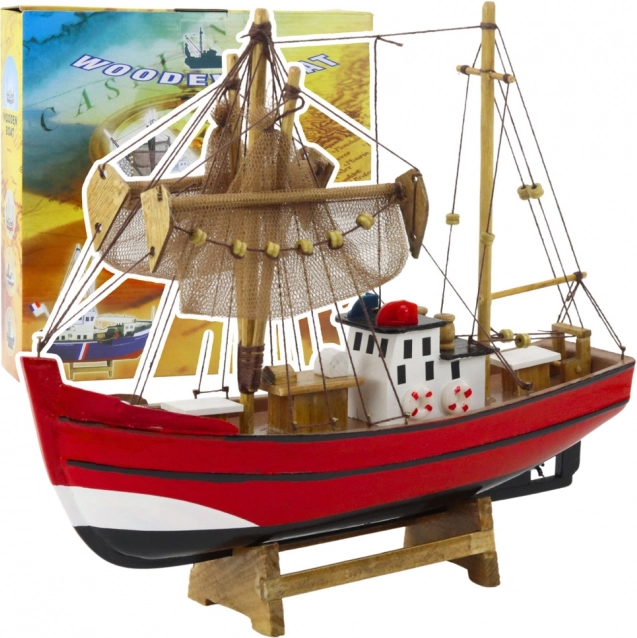 Model decorativ al unei bărci de pescuit