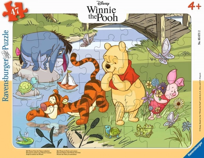 Puzzle Descoperă Natura cu Winnie de Pluș