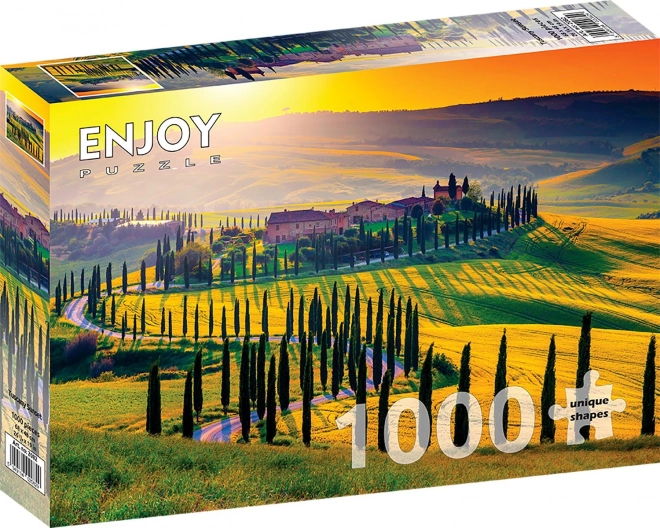 Puzzle apus în Toscana 1000 piese