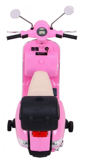 Scuter electric Vespa pentru copii roz
