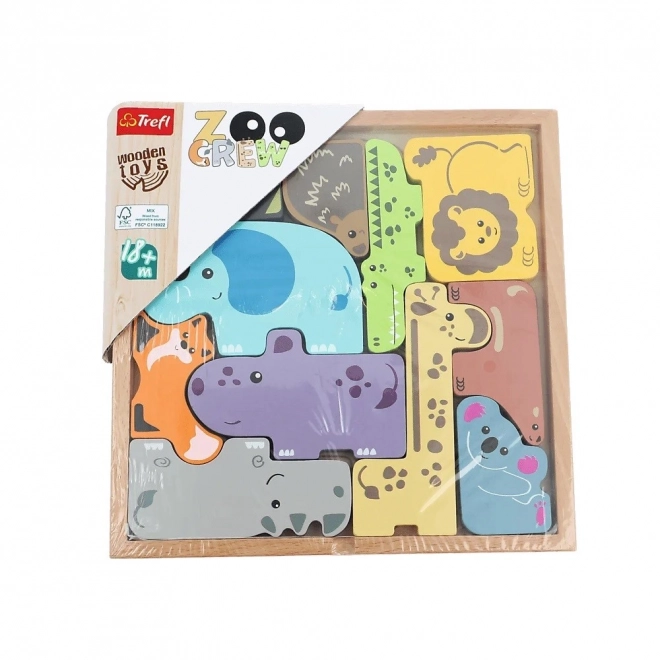 Puzzle din lemn - Provocare Zoo Crew