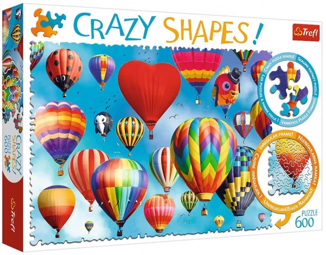 Puzzle 600 de piese Crazy Shapes - Baloane colorate