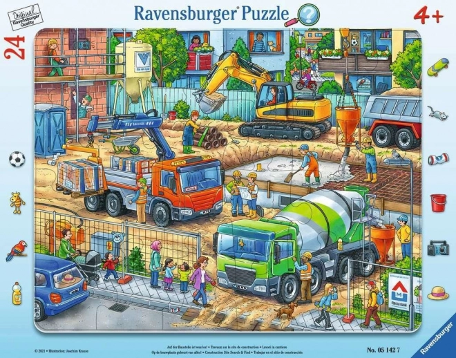 Puzzle Ravensburger pe șantier 24 de piese