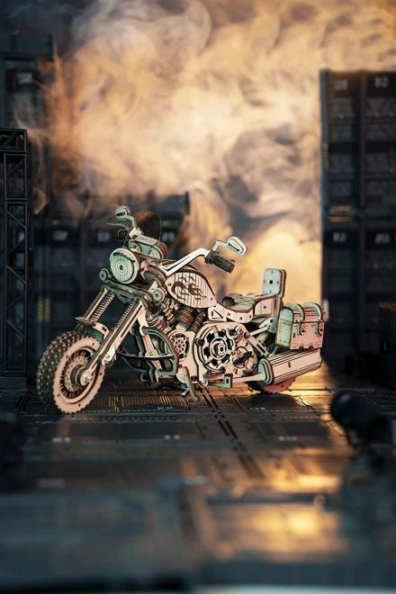 Puzzle 3D din lemn Motocicletă Cruiser - 420 Piese