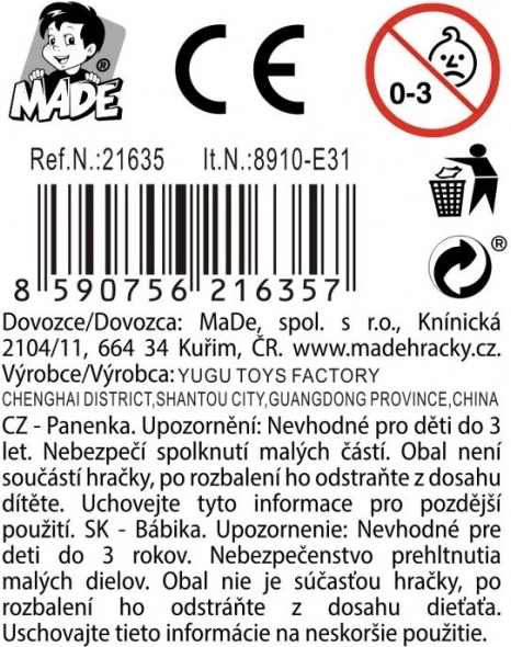 Păpușă cu ochelari
